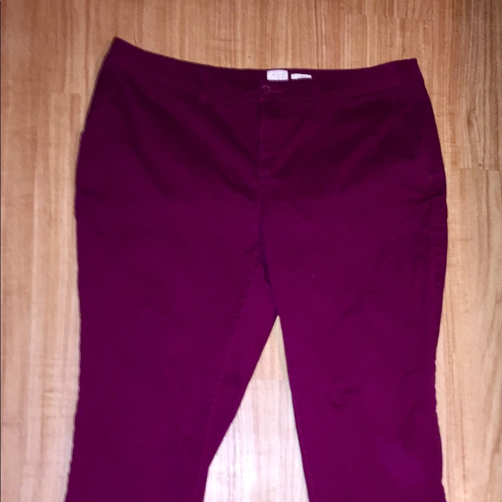 Gorgeous Burgundy Pants Size 16